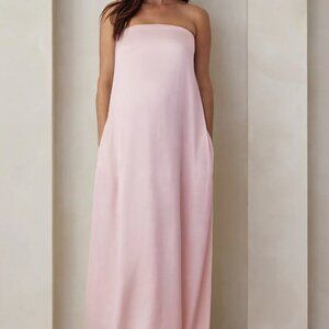 Bumpsuit Brushed Satin Gown